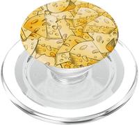 Funny Cheese Pattern for Food Lovers and Cheese Addicts PopSockets PopGrip pour MagSafe