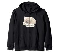 Funny Cheesy Cat Smile Meme Silly Weird Chubby Cat Face Sweat à Capuche