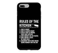 Funny Chef Rules of Kitchen Cooking Humour Coque pour iPhone 7 Plus/8 Plus