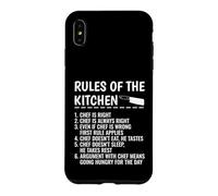 Funny Chef Rules of Kitchen Cooking Humour Coque pour iPhone XS Max