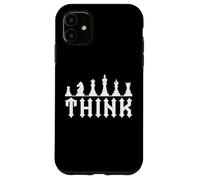 Funny Chess Pieces Chess Lover & Player Gifts Think Coque pour iPhone 11