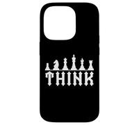 Funny Chess Pieces Chess Lover & Player Gifts Think Coque pour iPhone 14 Pro