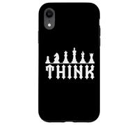 Funny Chess Pieces Chess Lover & Player Gifts Think Coque pour iPhone XR