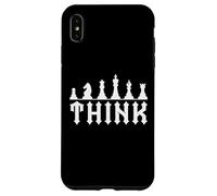 Funny Chess Pieces Chess Lover & Player Gifts Think Coque pour iPhone XS Max