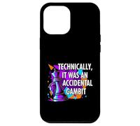 Funny Chess Player Accidental Gambit Blunder Quote Coque pour iPhone 12 Pro Max