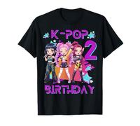 Funny Chibi Kpop Girl It's My 2nd Birthday T-Shirt