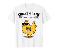 Funny Chick Game Don't Look at The Chicken Humour T-Shirt