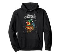 Funny Chicken Christmas Lights Farm Animal Cute Xmas Holiday Sweat à Capuche