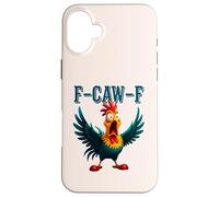 Funny Chicken F-CAW-F What The Heli Rooster Humour Meme Coque pour iPhone 16 Plus