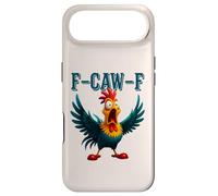 Funny Chicken F-CAW-F What The Heli Rooster Humour Meme Coque pour iPhone Air