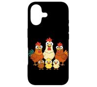 Funny Chicken Family Cute Hen Coq Baby Poules Farm Coque pour iPhone 17