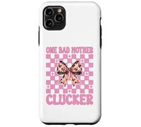 Funny Chicken Farm Chicken Girl Mom One Bad Mother Clucker Coque pour iPhone 11 Pro Max
