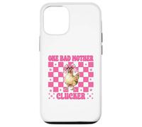Funny Chicken Farm Chicken Girl Mom One Bad Mother Clucker Coque pour iPhone 12/12 Pro