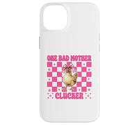 Funny Chicken Farm Chicken Girl Mom One Bad Mother Clucker Coque pour iPhone 14 Plus