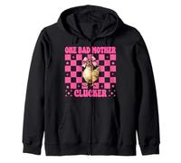 Funny Chicken Farm Chicken Girl Mom One Bad Mother Clucker Sweat à Capuche