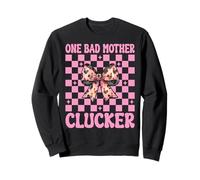 Funny Chicken Farm Chicken Girl Mom One Bad Mother Clucker Sweatshirt