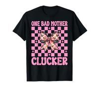 Funny Chicken Farm Chicken Girl Mom One Bad Mother Clucker T-Shirt