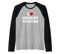 Funny Chicken Tender I Love Chicken Tenders Chicken Tendies Manche Raglan
