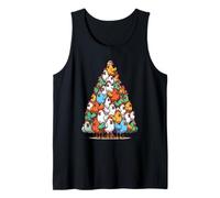 Funny Chickens Christmas Tree Tee - Chicken Farmer Lady Débardeur
