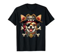 Funny Chihuahua Pirate Crossbones Halloween Homme, Femme, Enfant T-Shirt