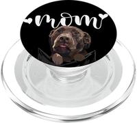 Funny Chocolate Lab Mom Chien dans Une Poche Maman Labrador Marron PopSockets PopGrip pour MagSafe