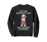 Funny Christmas Australian Shepherd Naughty List Sweatshirt