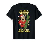 Funny Christmas Cracker Decent Bang Adult Humor T-Shirt