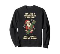 Funny Christmas Cracker Decent Bang Sweatshirt