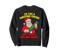 Funny Christmas Cracker Decent Bang Sweatshirt