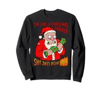 Funny Christmas Cracker Decent Bang Sweatshirt