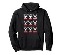 Funny Christmas Deer Hunters All of Santa's Reindeer Humour Sweat à Capuche