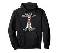 Funny Christmas English Springer Spaniel Naughty List Sweat à Capuche