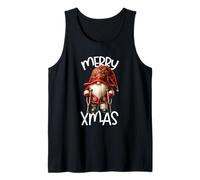 Funny Christmas GNOME Dad Graphic with Broken Leg Merry Xmas Débardeur