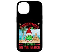 Funny Christmas GNOME for Xmas Vacation on The Beach Coque pour iPhone 14