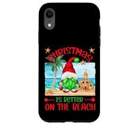 Funny Christmas GNOME for Xmas Vacation on The Beach Coque pour iPhone XR