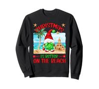Funny Christmas GNOME for Xmas Vacation on The Beach Sweatshirt