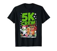 Funny Christmas Grandma Running Team 5K Squad Holiday T-Shirt