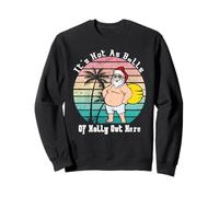 Funny Christmas in July Hot As Balls Santa Summer Party Sweatshirt