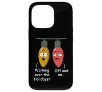 Funny Christmas Lights Joke Light Bulb Working Off on Pun Coque pour iPhone 13 Pro