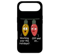 Funny Christmas Lights Joke Light Bulb Working Off on Pun Coque pour iPhone Air