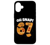 Funny Christmas Oh Snap Gingerbreadman 6 7 Meme Xmas Coque pour iPhone 16 Plus