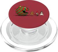Funny Christmas Ornament Ball, Retro Game GNOME PopSockets PopGrip pour MagSafe