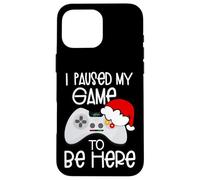 Funny Christmas Quotes I Paused My Game to Be Here Graphic Coque pour iPhone 16 Pro Max