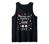 Funny Christmas Spirit Sponsored by Wine Débardeur