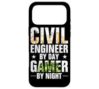 Funny Civil Engineer by Day Gamer by Night Engineering Coque pour iPhone 17 Pro Max