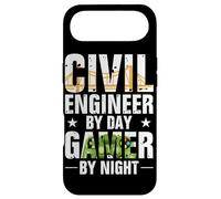 Funny Civil Engineer by Day Gamer by Night Engineering Coque pour iPhone Air