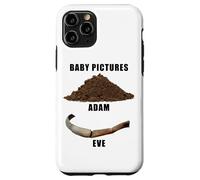 Funny Clean Bible Character Humor - Adam & Even Baby Photos Coque pour iPhone 11 Pro