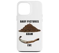 Funny Clean Bible Character Humor - Adam & Even Baby Photos Coque pour iPhone 13 Pro Max