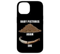 Funny Clean Bible Character Humor - Adam & Even Baby Photos Coque pour iPhone 14