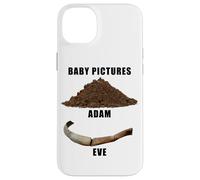 Funny Clean Bible Character Humor - Adam & Even Baby Photos Coque pour iPhone 14 Plus